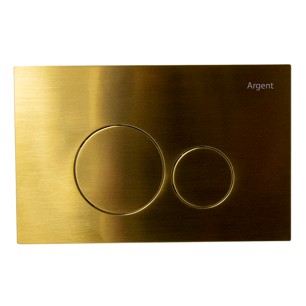 Argent Grace Round Mechanical Flush Plate Brushed Gold