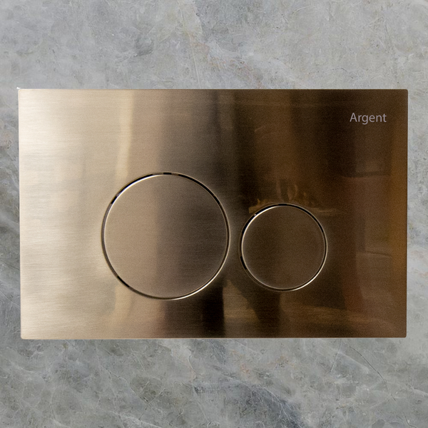 Argent Grace Round Pneumatic Flush Plate Brushed Nickel