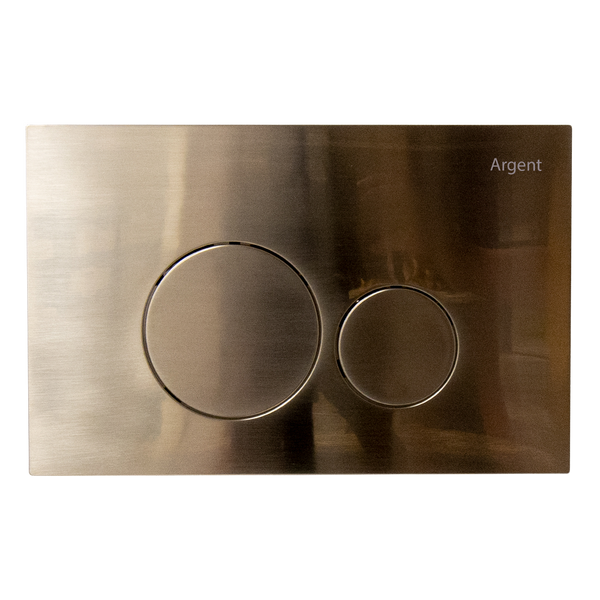 Argent Grace Round Pneumatic Flush Plate Brushed Nickel