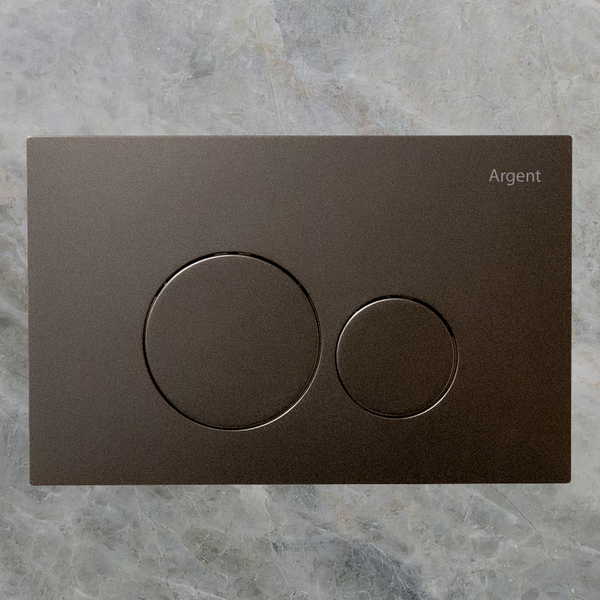 Argent Grace Round Pneumatic Flush Plate Gunmetal