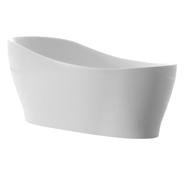 Argent Grace 1720mm Oval Freestanding Bath White