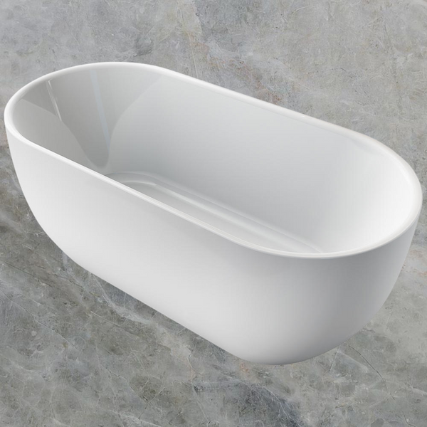 Argent Nova 1500mm Oval Freestanding Bath White