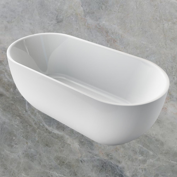 Argent Nova 1700mm Oval Freestanding Bath White