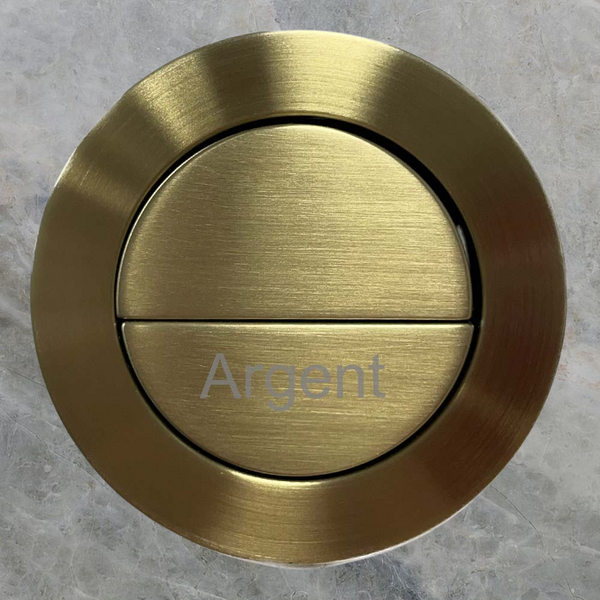 Argent BTW Flush Button Brushed Gold