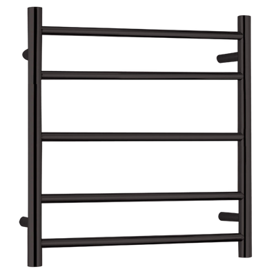 Argent Pace 600mm 5 Bar Heated Towel Rail Matte Black