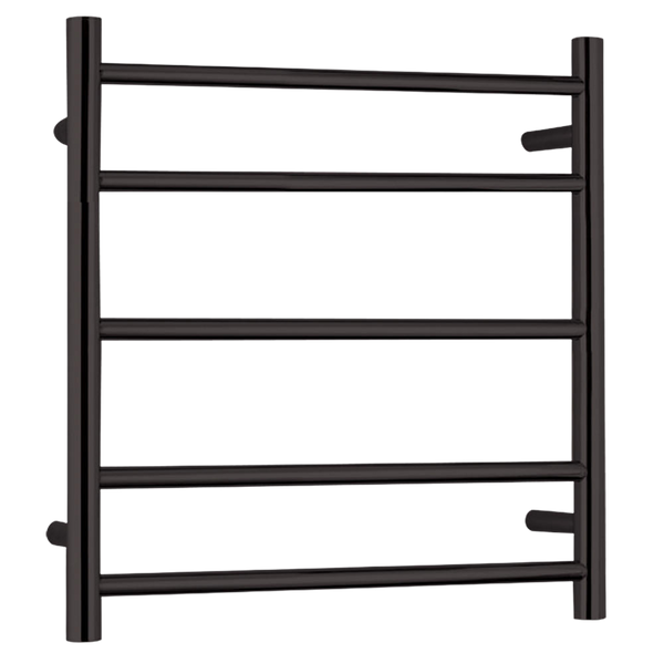 Argent Pace 600mm 5 Bar Heated Towel Rail Matte Black