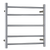 Argent Pace 600mm 5 Bar Heated Towel Rail Stainless Steel