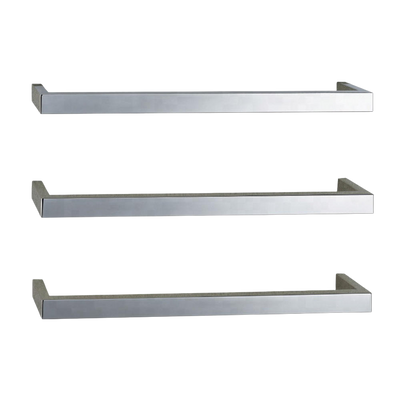 Argent Kubic 700mm 3 Single Bar Heated Towel Rail Chrome