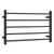 Argent Kubic 600mm 5 Bar Heated Towel Rail Matte Black
