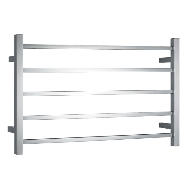 Argent Kubic 600mm 5 Bar Heated Towel Rail Chrome