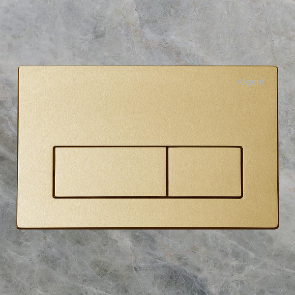 Argent Kubic Mechanical Flush Plate Brushed Gold