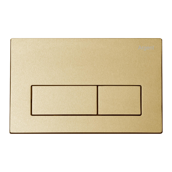 Argent Kubic Mechanical Flush Plate Brushed Gold