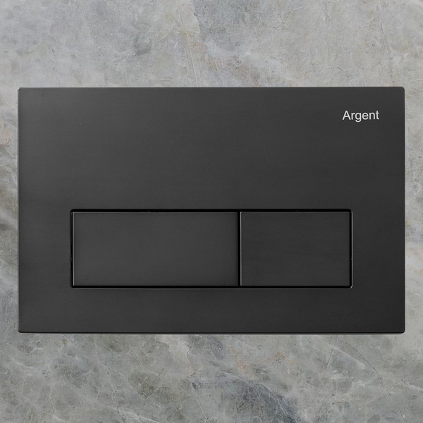 Argent Kubic Mechanical Flush Plate Matte Black
