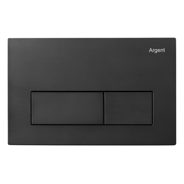 Argent Kubic Mechanical Flush Plate Matte Black