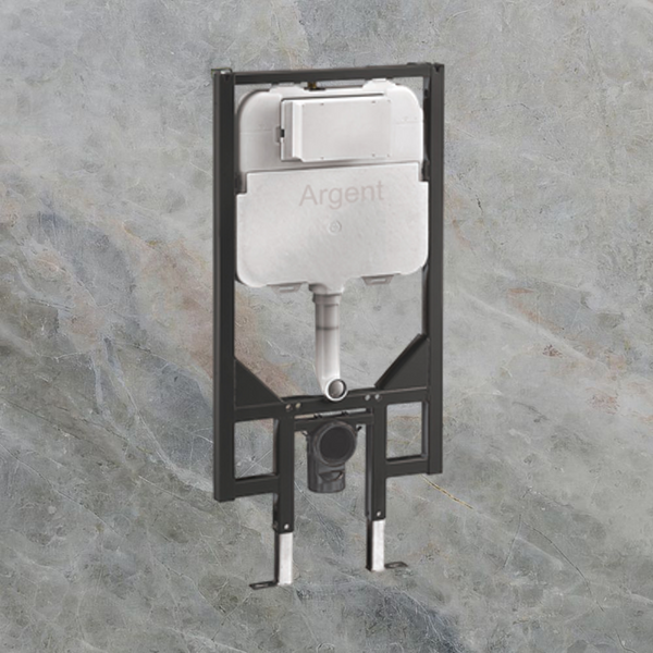 Argent 80mm In Wall Cistern and Frame with Mechanical Fixing