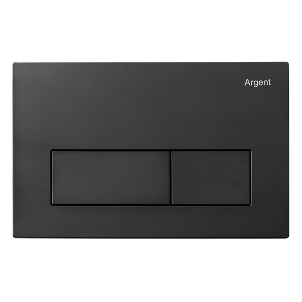 Argent Kubic Pneumatic Flush Plate Matte Black