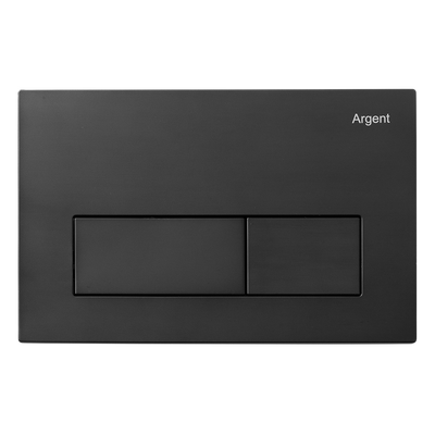 Argent Kubic Pneumatic Flush Plate Matte Black