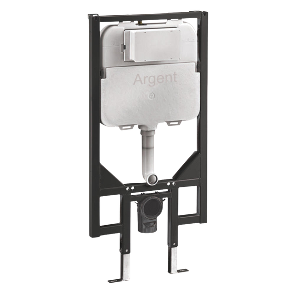 Argent 80mm In Wall Cistern and Frame with Pneumatic Fixing