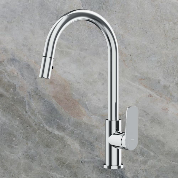 Argent Pace 2.0 Kitchen Mixer Pull Out Spray Chrome Lead Free