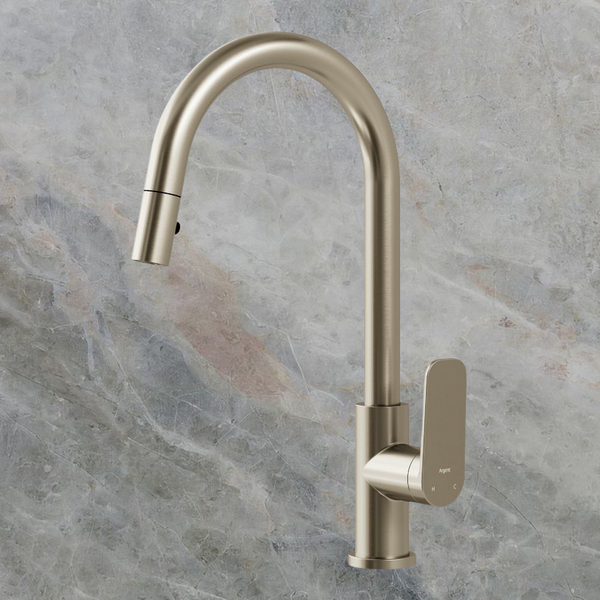 Argent Pace 2.0 Kitchen Mixer Pull Out Spray Brushed Nickel Lead Free
