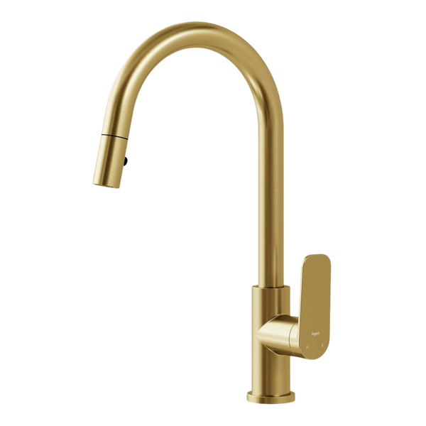 Argent Pace 2.0 Kitchen Mixer Pull Out Spray Brushed Gold Lead Free