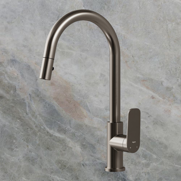 Argent Pace 2.0 Kitchen Mixer Pull Out Spray Gunmetal Lead Free