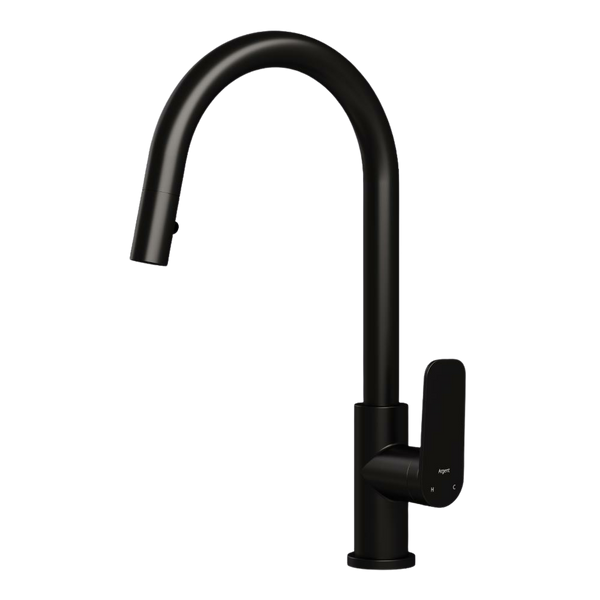 Argent Pace 2.0 Kitchen Mixer Pull Out Spray Matte Black Lead Free