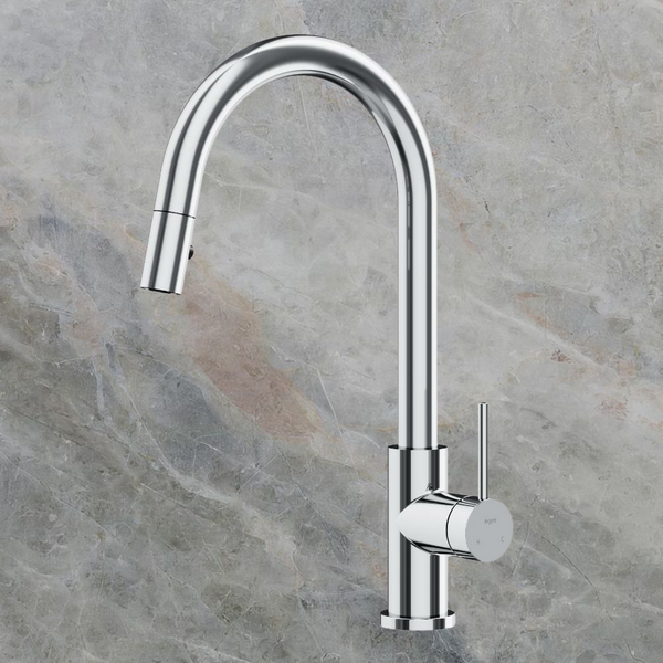Argent Grace 2.0 Kitchen Mixer Pull Out Spray Chrome Lead Free