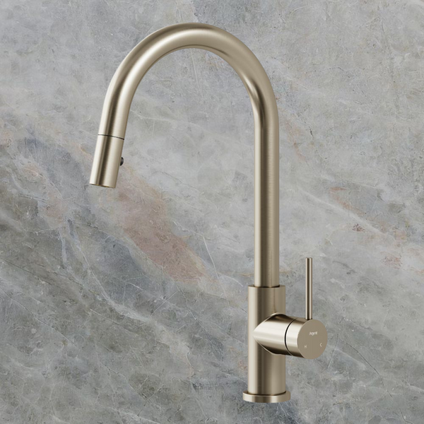 Argent Grace 2.0 Kitchen Mixer Pull Out Spray Brushed Nickel Lead Free
