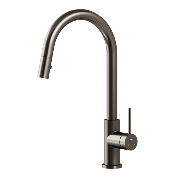 Argent Grace 2.0 Kitchen Mixer Pull Out Spray Gunmetal Lead Free