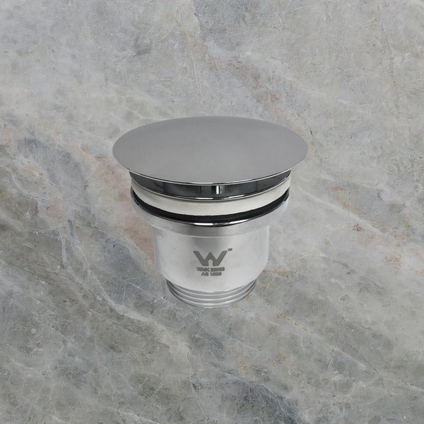 Argent Pop Up Waste 32mm 2 Piece Large Lid Chrome