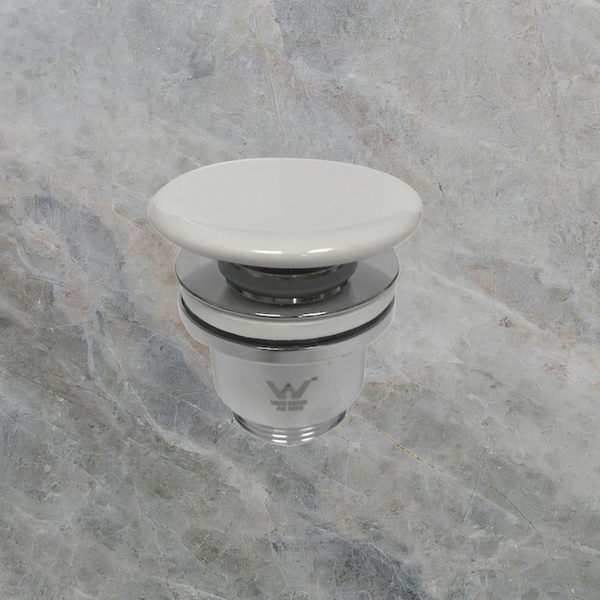 Argent Pop Up Waste 32mm 2 Piece Matte White Ceramic