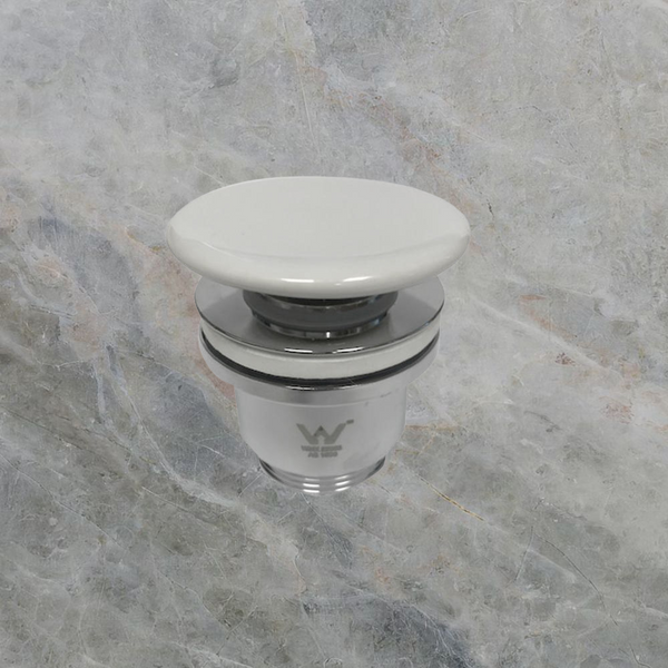 Argent Pop Up Waste 32mm 2 Piece White Ceramic