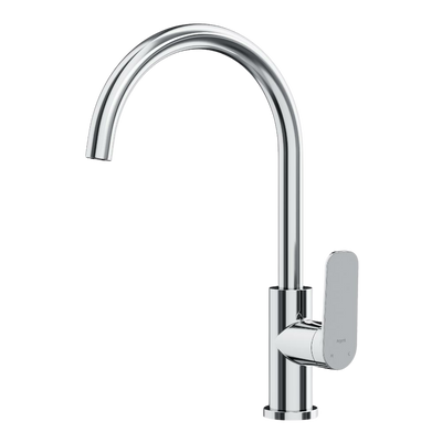Argent Pace 2.0 Gooseneck Kitchen Mixer Chrome Lead Free