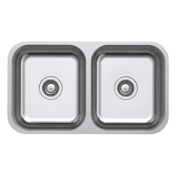 Argent Tempo 785mm Double Sink Stainless Steel