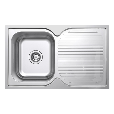 Argent Format 780mm Sink with Right Hand Drainboard Stainless Steel
