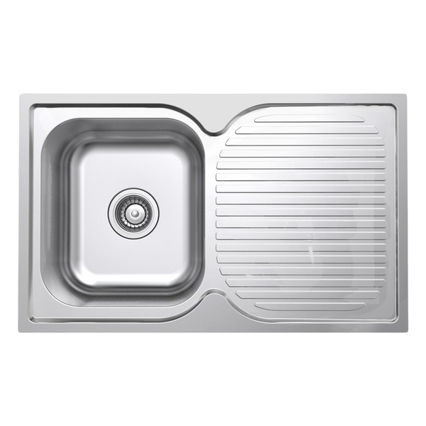 Argent Format 780mm Sink with Right Hand Drainboard Stainless Steel