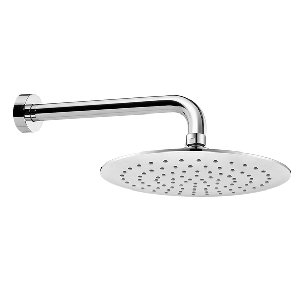 Argent Pallas 230mm Overhead Shower on 250mm Wall Arm Chrome