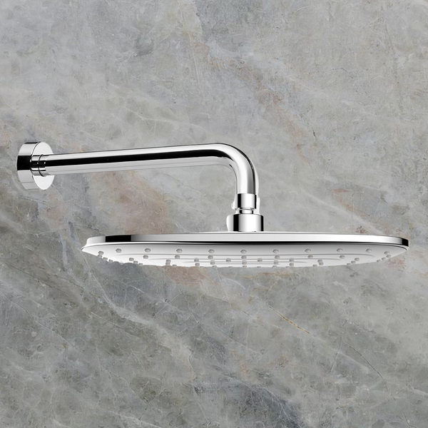 Argent Strata 300mm Overhead Shower on 250mm Wall Arm Chrome