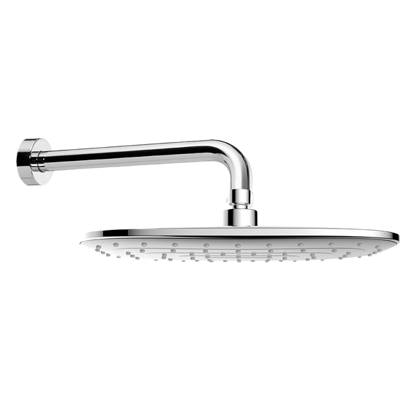 Argent Strata 300mm Overhead Shower on 250mm Wall Arm Chrome