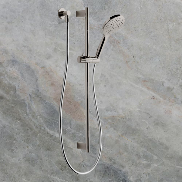 Argent Studio 700mm Shower Rail Set Brushed Nickel