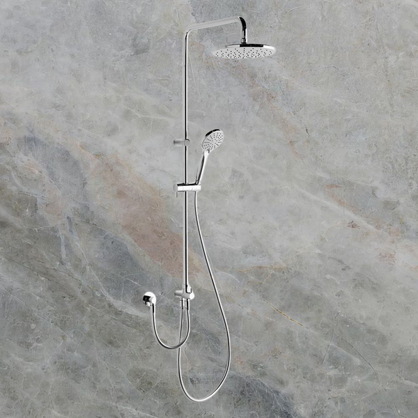 Argent Metro Twin Hose Shower System Chrome