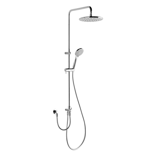 Argent Metro Twin Hose Shower System Chrome