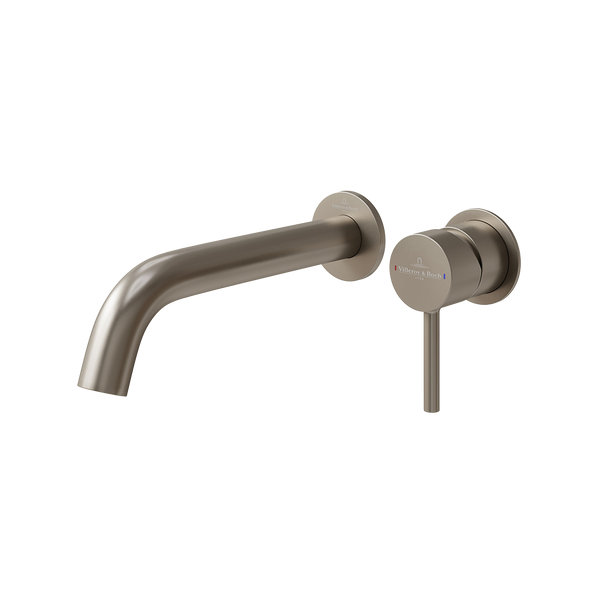 Villeroy & Boch Vita 25mm Wall Mounted Basin Mixer Brushed Nickel Lead Free