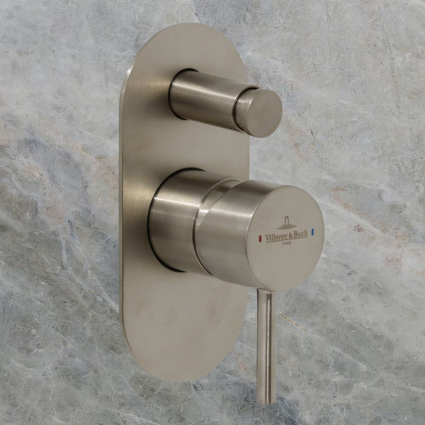 Villeroy & Boch Vita Diverter Mixer Brushed Nickel Lead Free