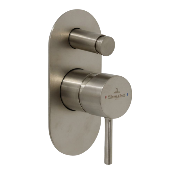 Villeroy & Boch Vita Diverter Mixer Brushed Nickel Lead Free