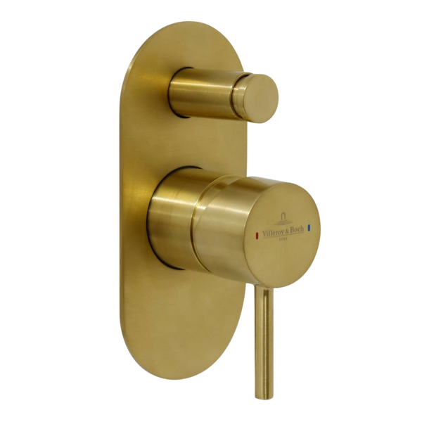 Villeroy & Boch Vita Diverter Mixer Brushed Gold Lead Free