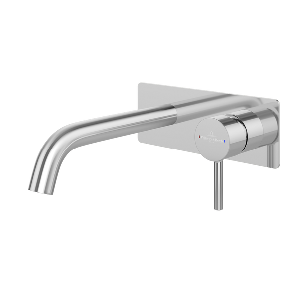 Villeroy & Boch Vita 35mm Rectangular Wall Mounted Basin/Bath Mixer Chrome Lead Free