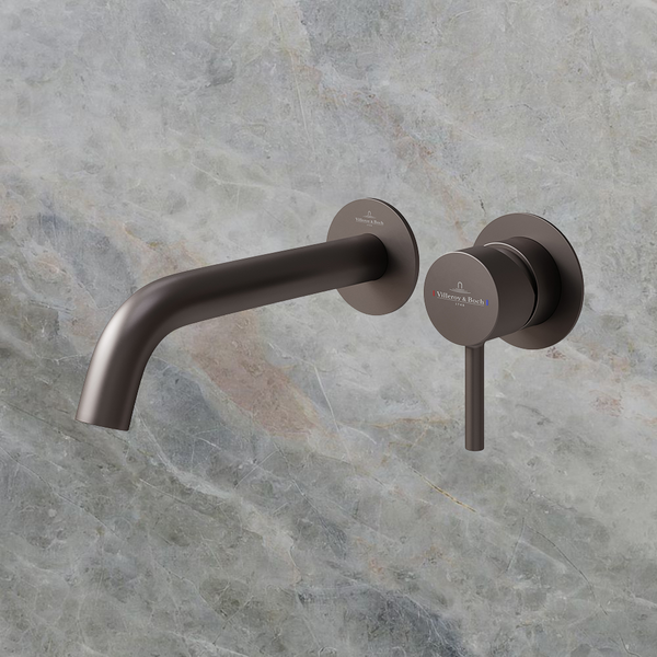 Villeroy & Boch Vita 35mm Wall Mounted Basin/Bath Mixer Gunmetal Lead Free