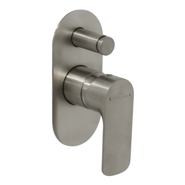 Villeroy & Boch O.Novo Diverter Mixer Brushed Nickel